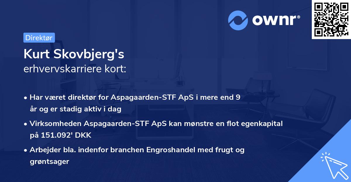 Kurt Skovbjerg's erhvervskarriere kort