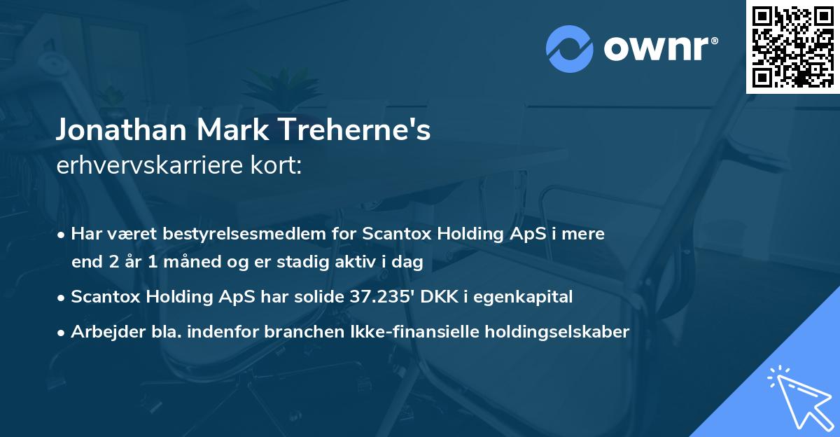 Jonathan Mark Treherne's erhvervskarriere kort