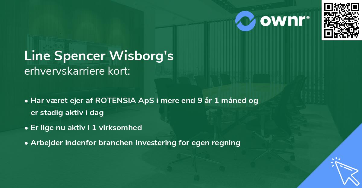 Line Spencer Wisborg's erhvervskarriere kort