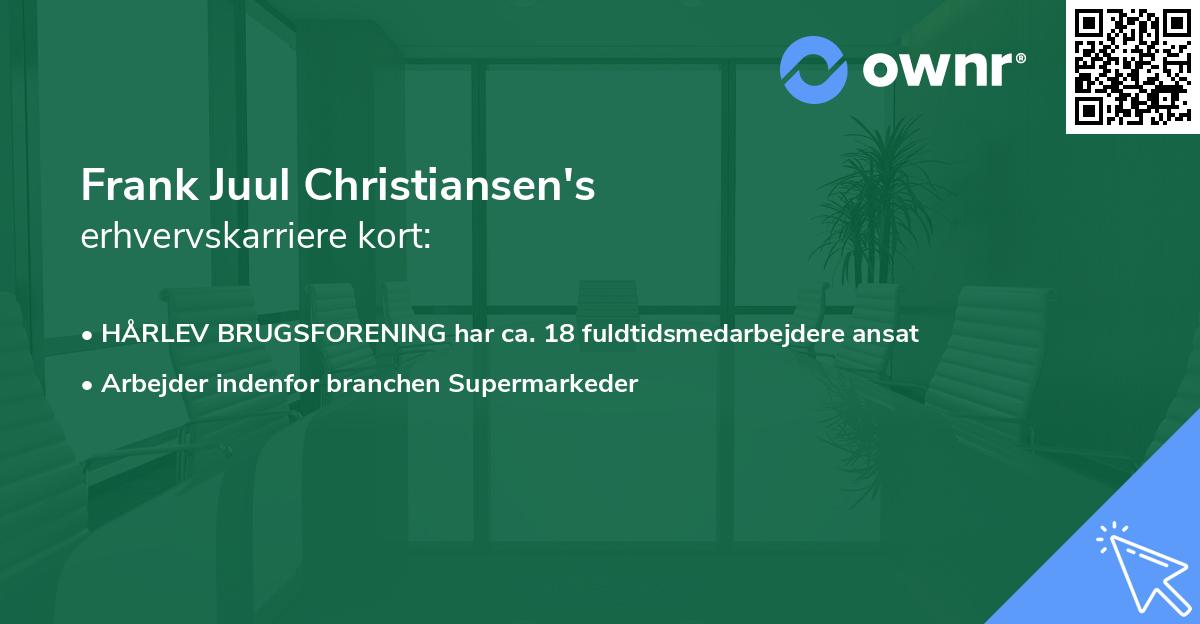 Frank Juul Christiansen's erhvervskarriere kort