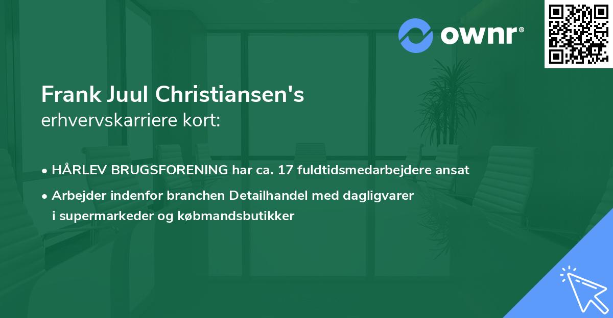 Frank Juul Christiansen's erhvervskarriere kort