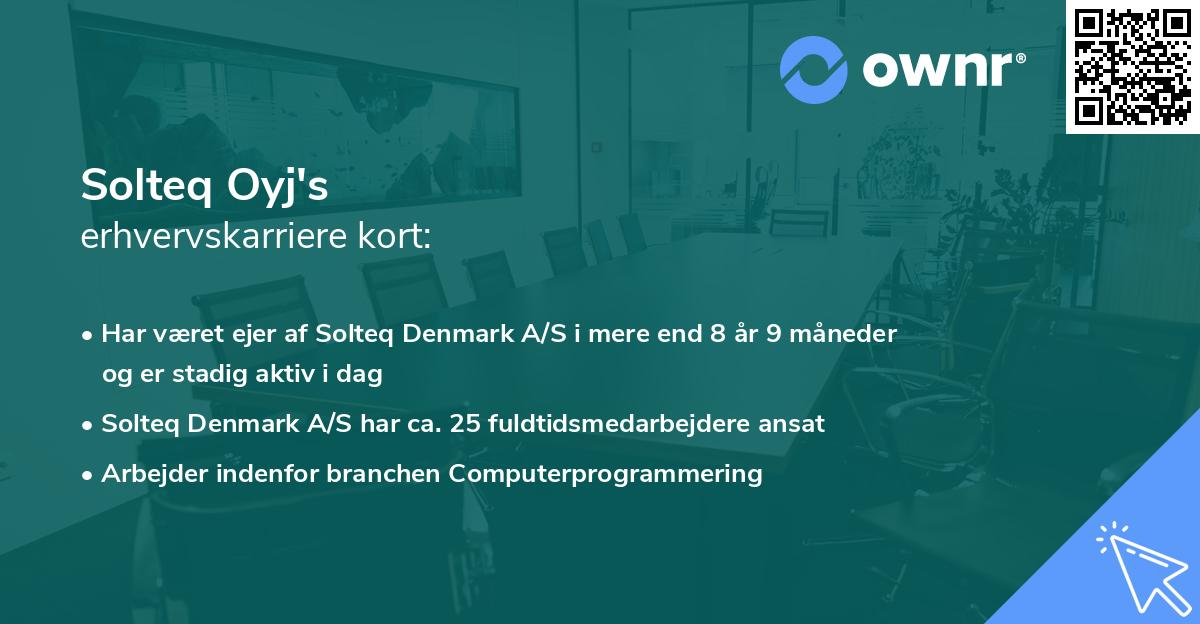Solteq Oyj's erhvervskarriere kort