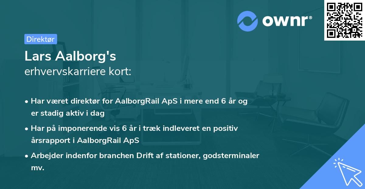 Lars Aalborg's erhvervskarriere kort