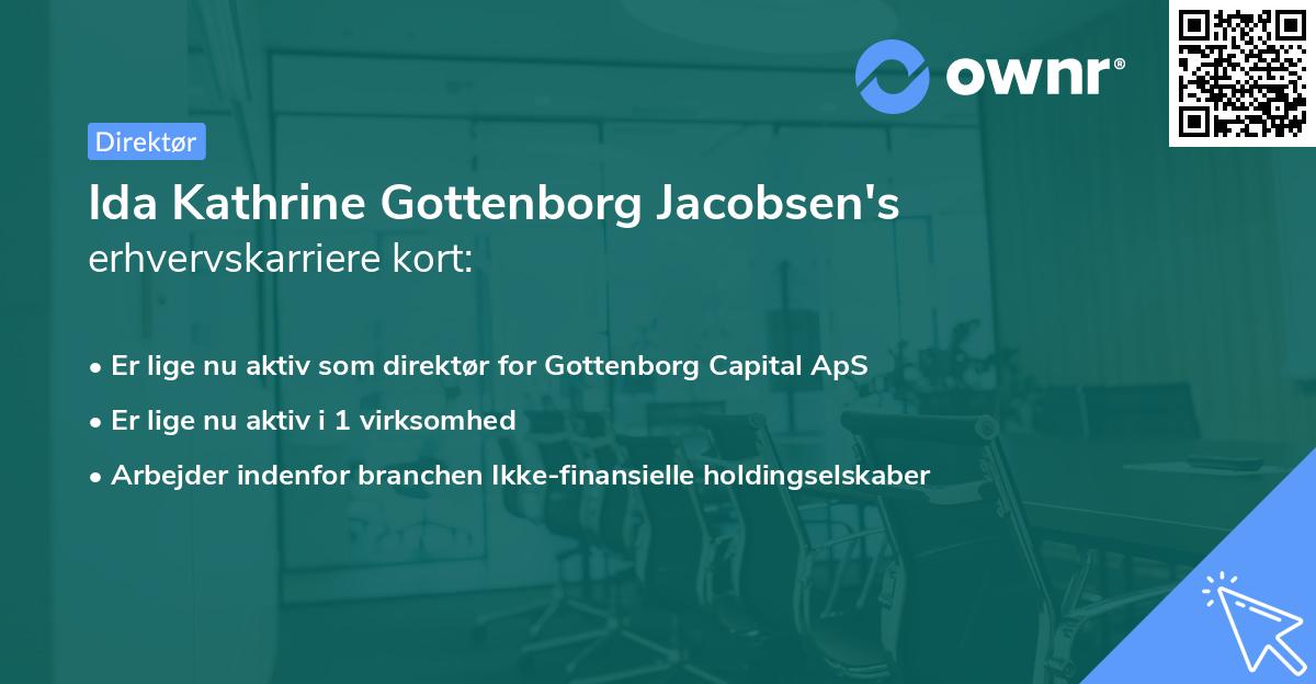 Ida Kathrine Gottenborg Jacobsen's erhvervskarriere kort