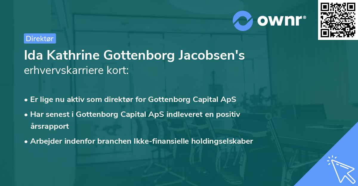Ida Kathrine Gottenborg Jacobsen's erhvervskarriere kort