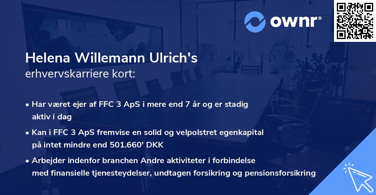 Helena Willemann Ulrich's erhvervskarriere kort