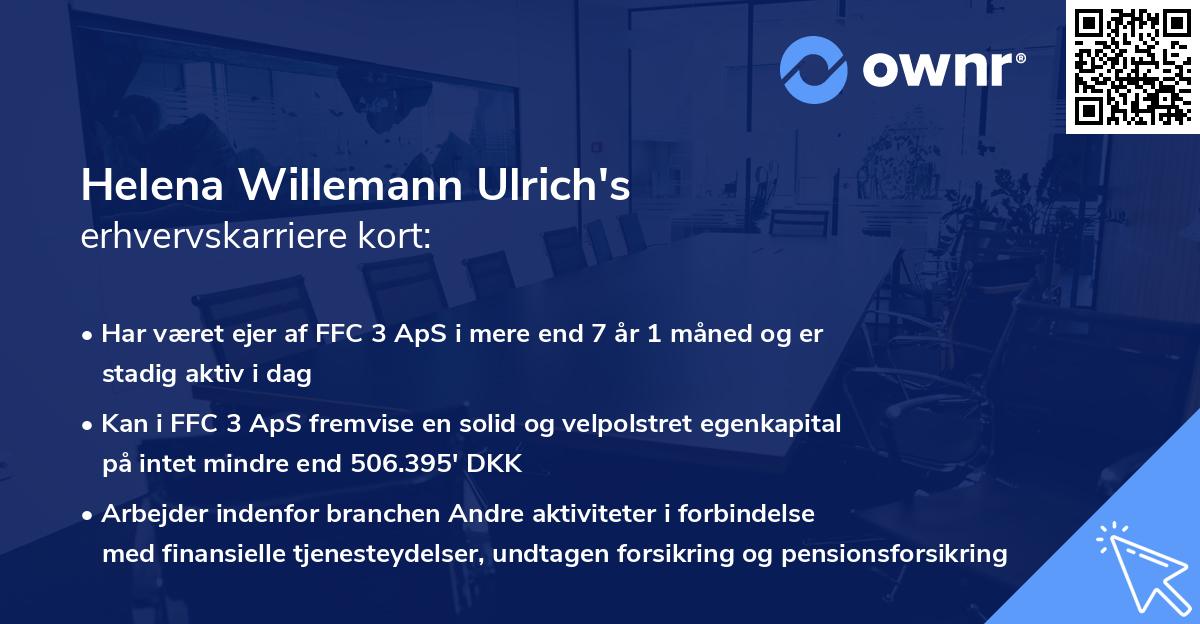 Helena Willemann Ulrich's erhvervskarriere kort