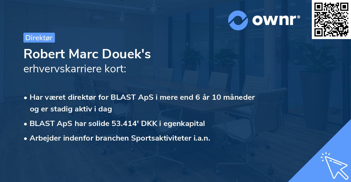 Robert Marc Douek's erhvervskarriere kort