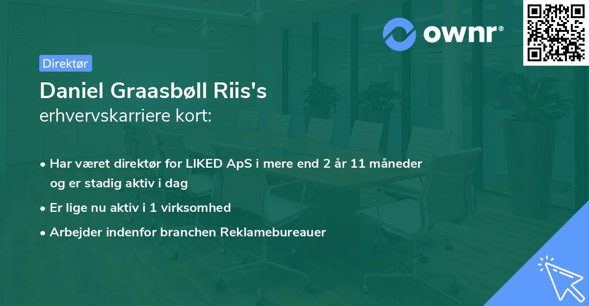 Daniel Graasbøll Riis's erhvervskarriere kort