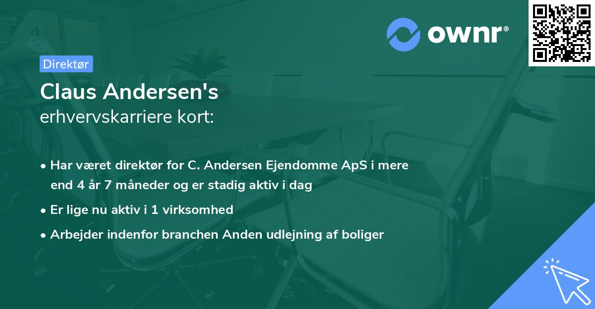 Claus Andersen's erhvervskarriere kort