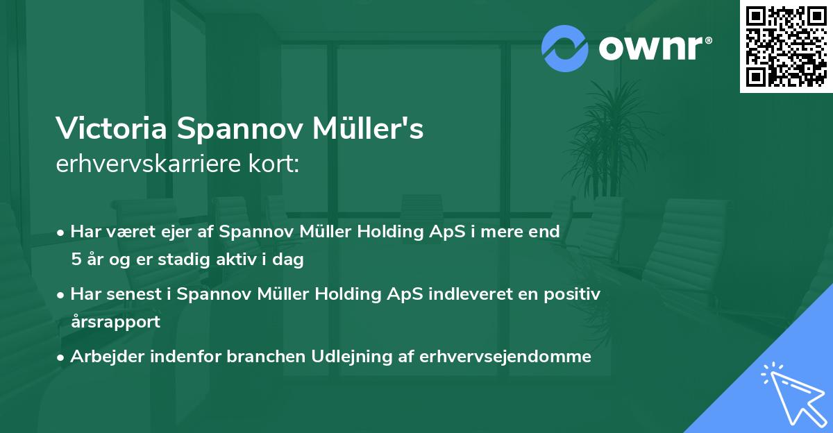 Victoria Spannov Müller's erhvervskarriere kort