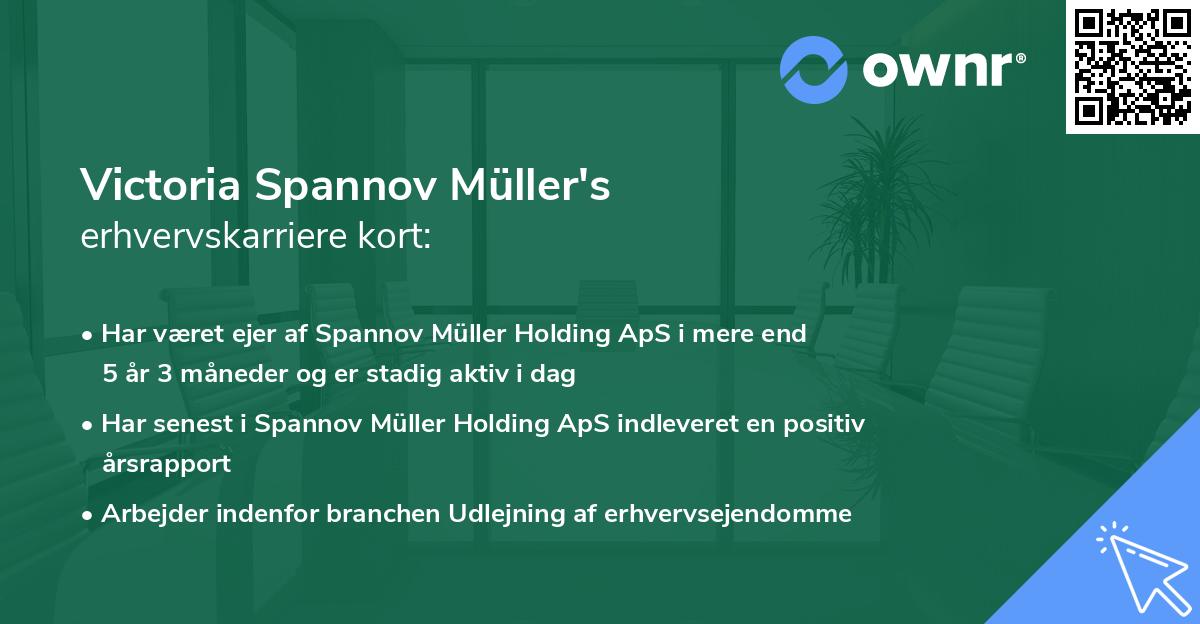 Victoria Spannov Müller's erhvervskarriere kort
