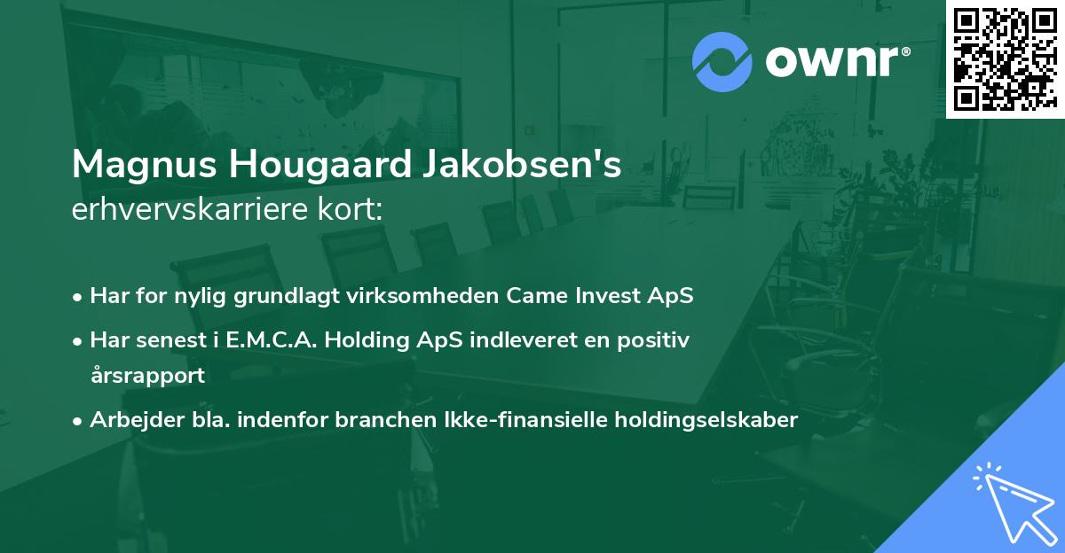 Magnus Hougaard Jakobsen's erhvervskarriere kort