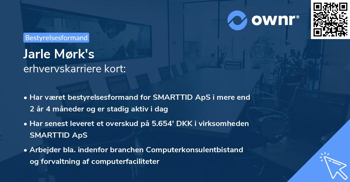 Jarle Mørk's erhvervskarriere kort