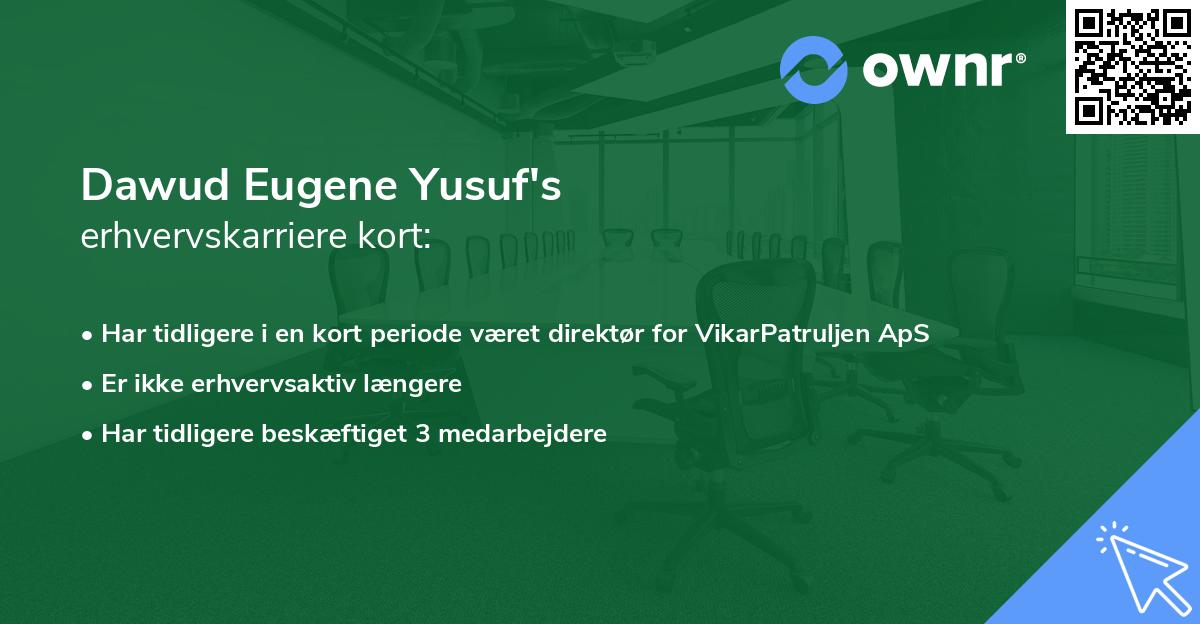 Dawud Eugene Yusuf's erhvervskarriere kort