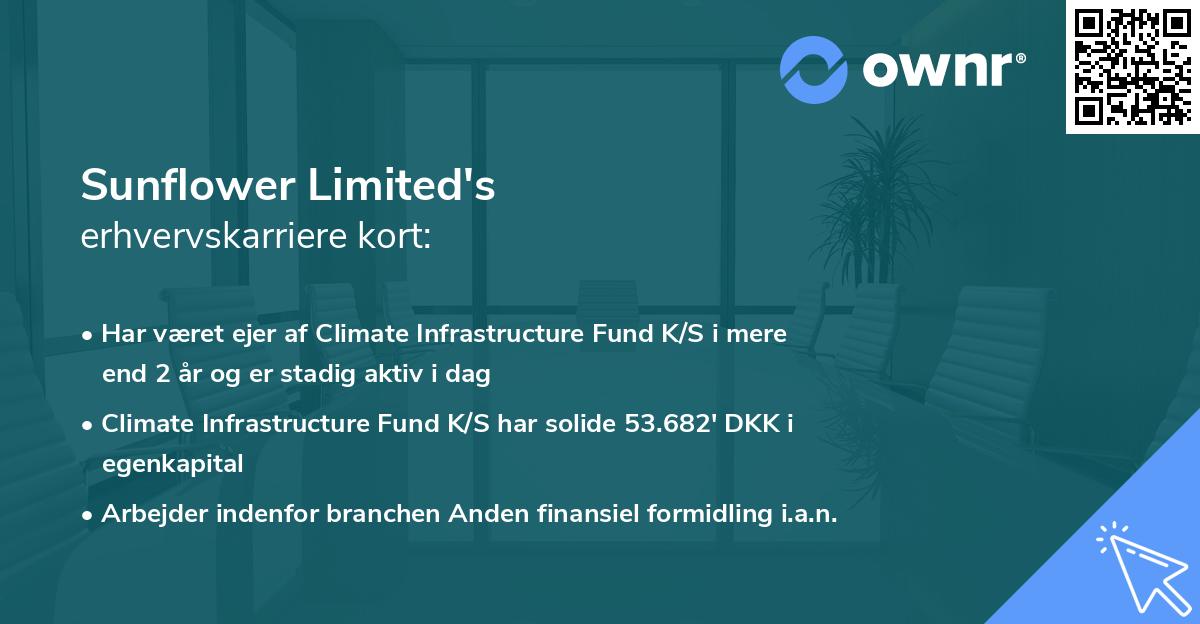 Sunflower Limited's erhvervskarriere kort