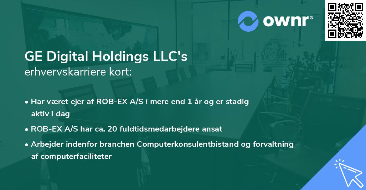 GE Digital Holdings LLC's erhvervskarriere kort