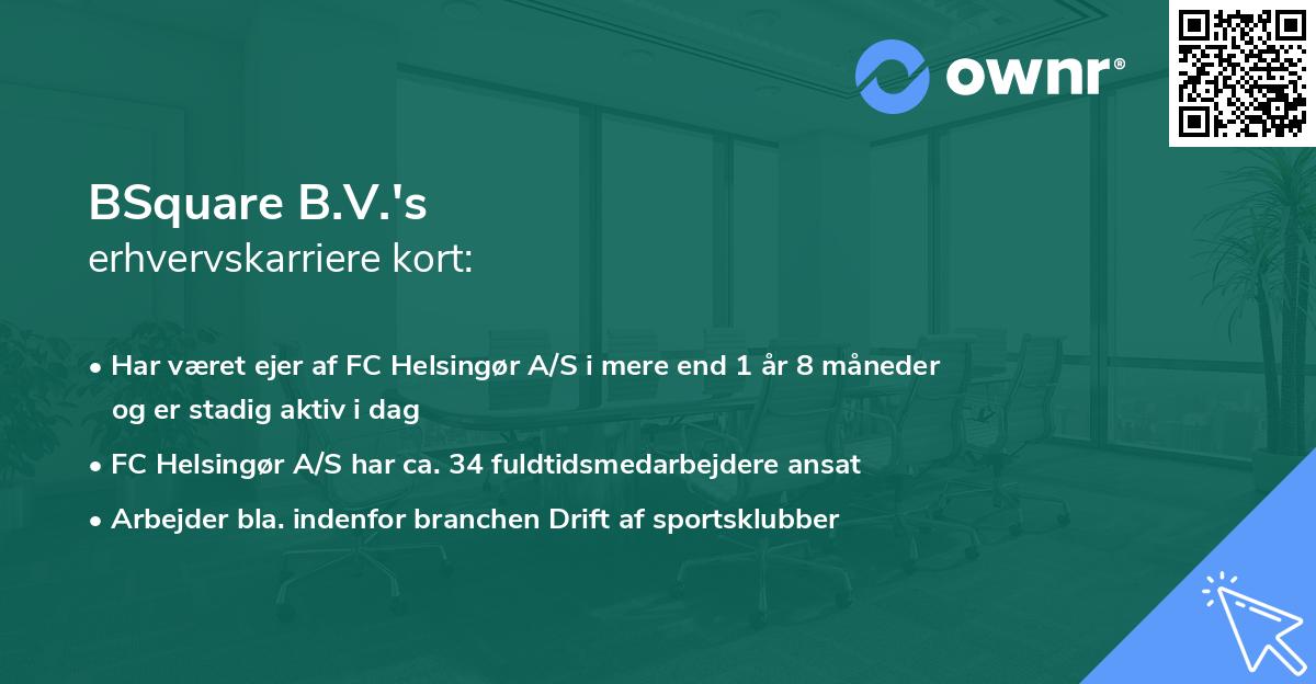 BSquare B.V.'s erhvervskarriere kort