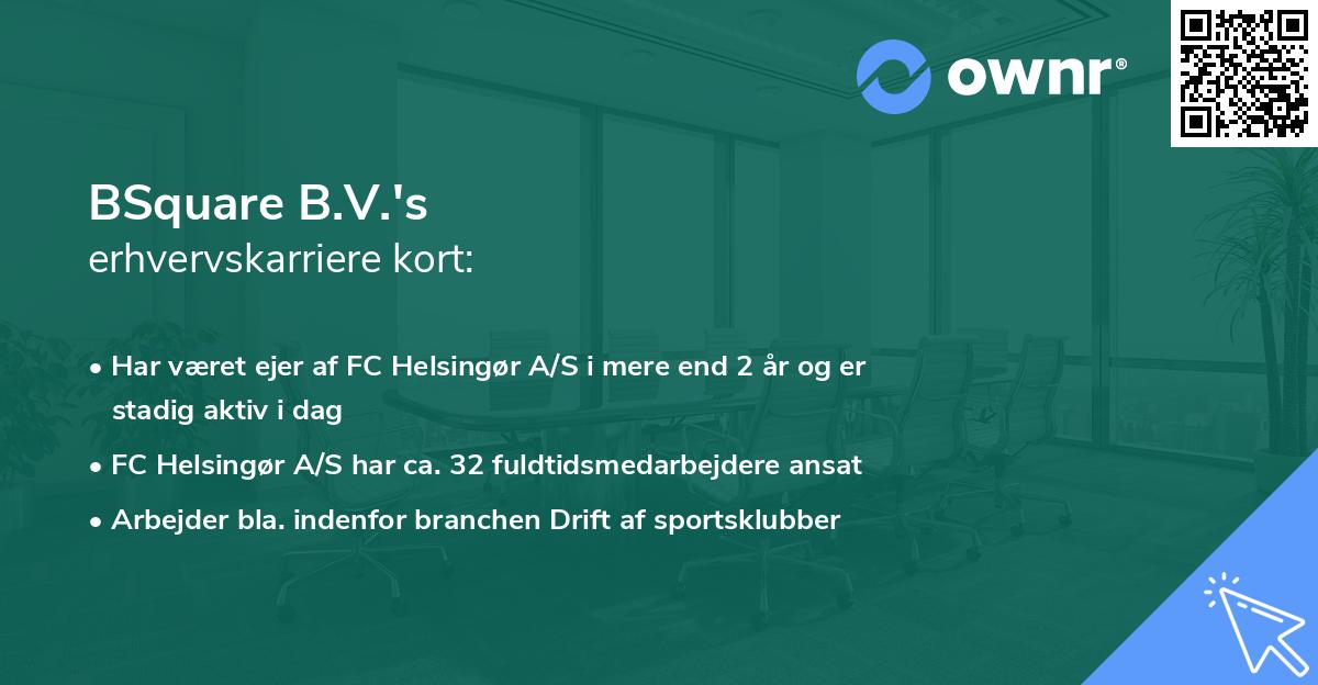 BSquare B.V.'s erhvervskarriere kort