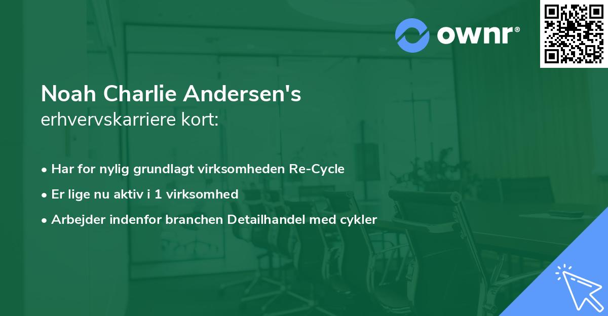 Noah Charlie Andersen's erhvervskarriere kort
