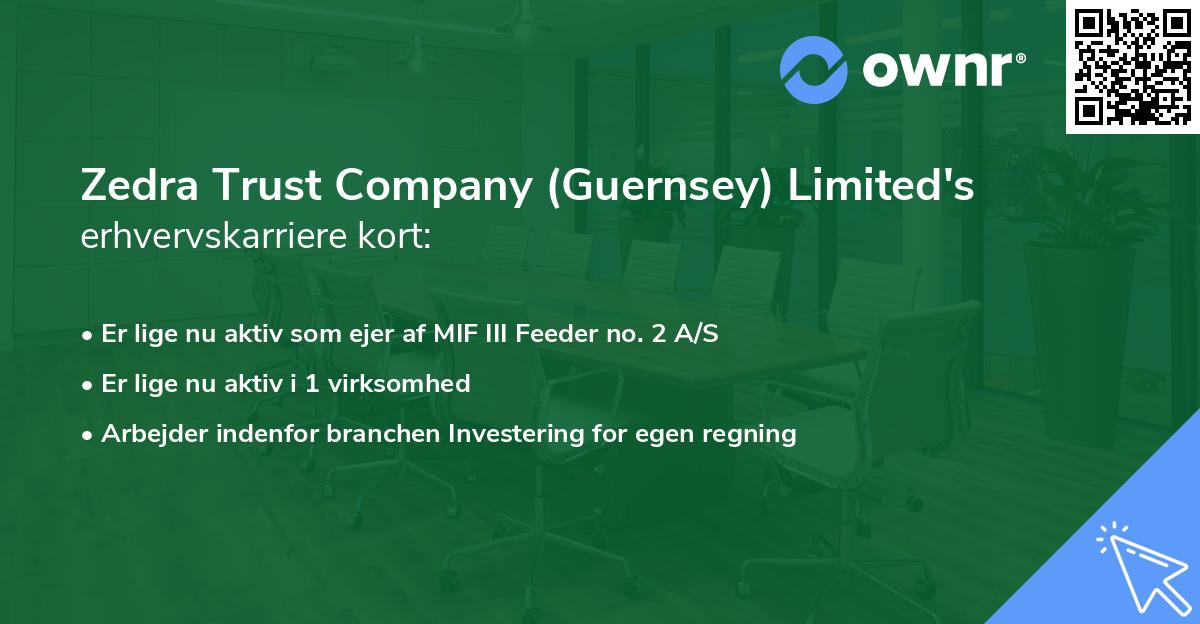 Zedra Trust Company (Guernsey) Limited's erhvervskarriere kort