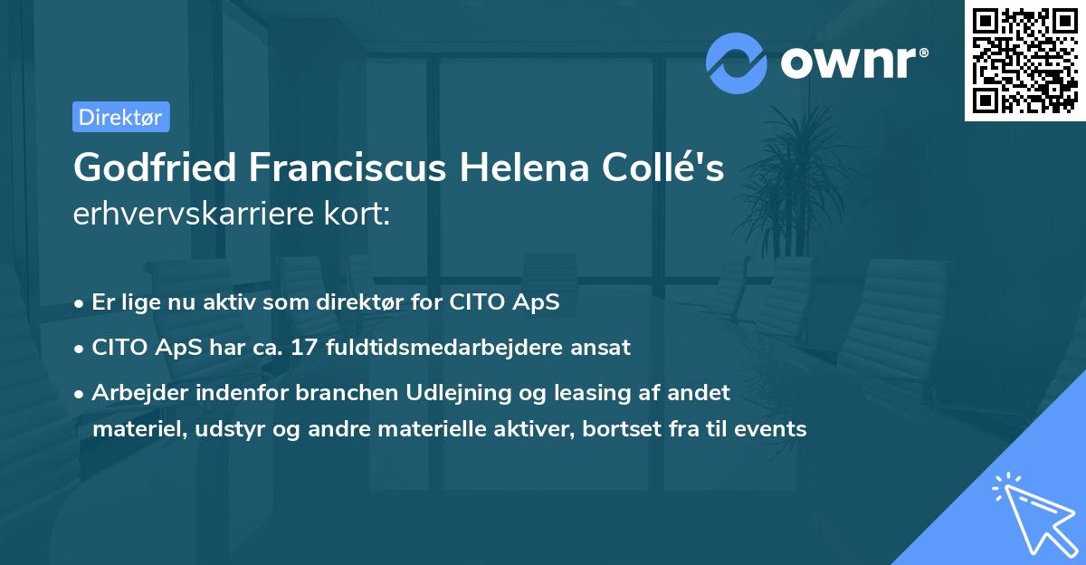 Godfried Franciscus Helena Collé's erhvervskarriere kort