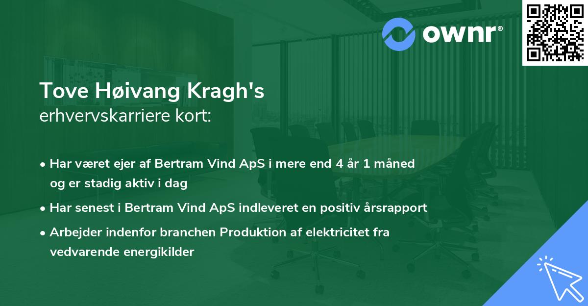 Tove Høivang Kragh's erhvervskarriere kort
