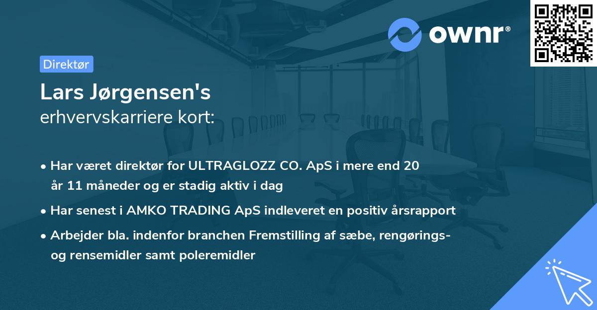 Lars Jørgensen's erhvervskarriere kort