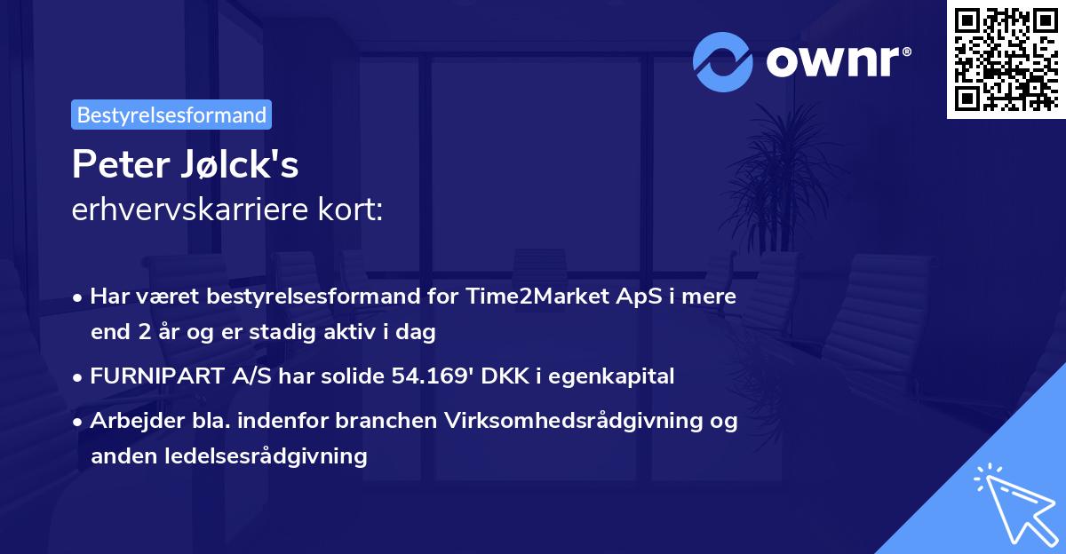 Peter Jølck's erhvervskarriere kort