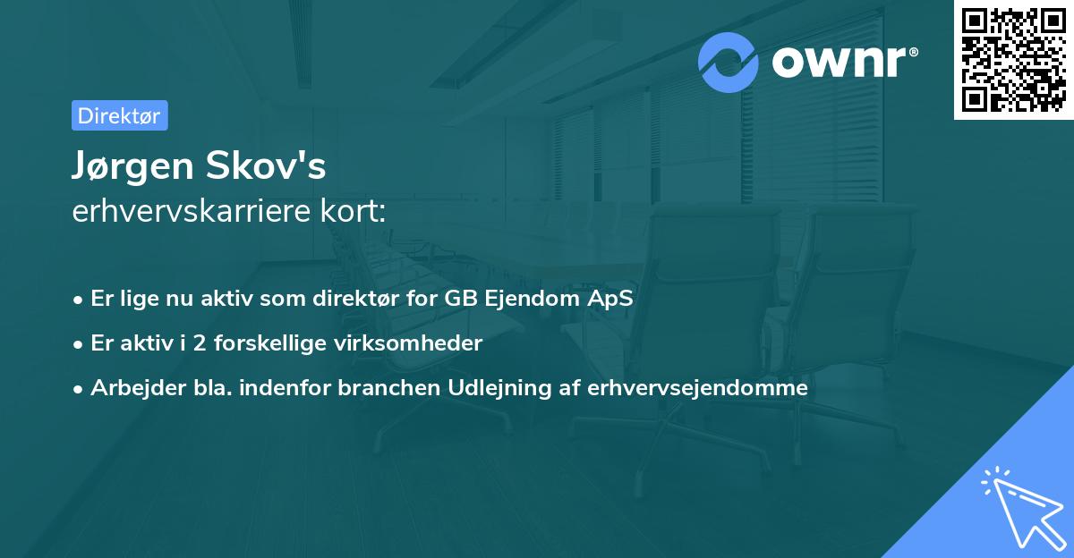Jørgen Skov's erhvervskarriere kort