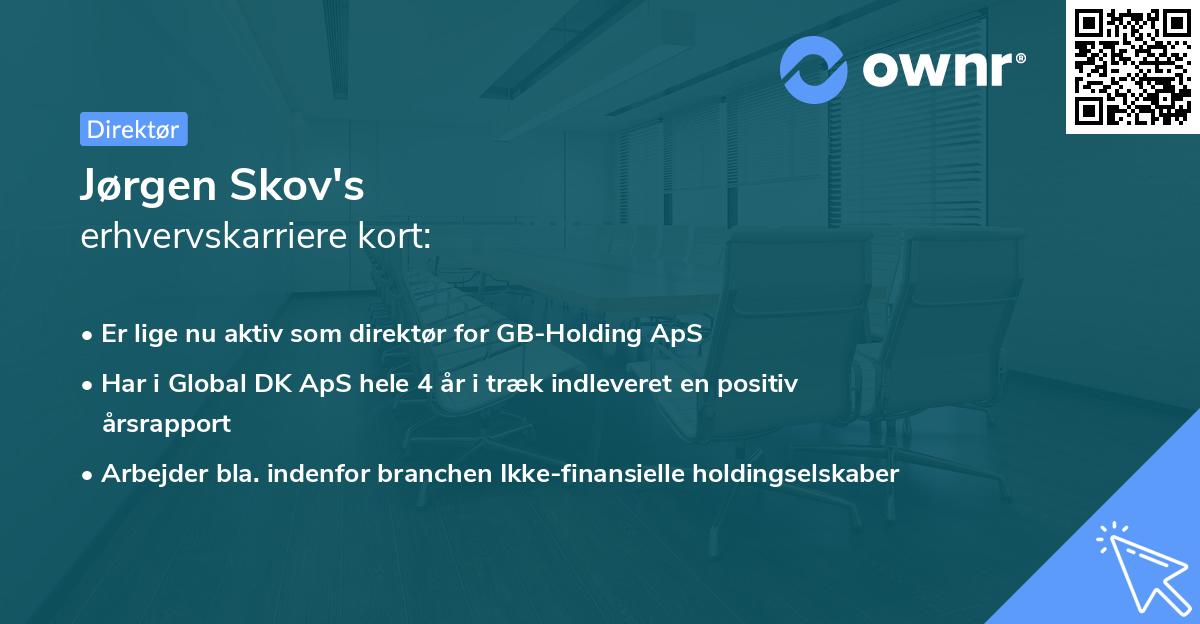 Jørgen Skov's erhvervskarriere kort