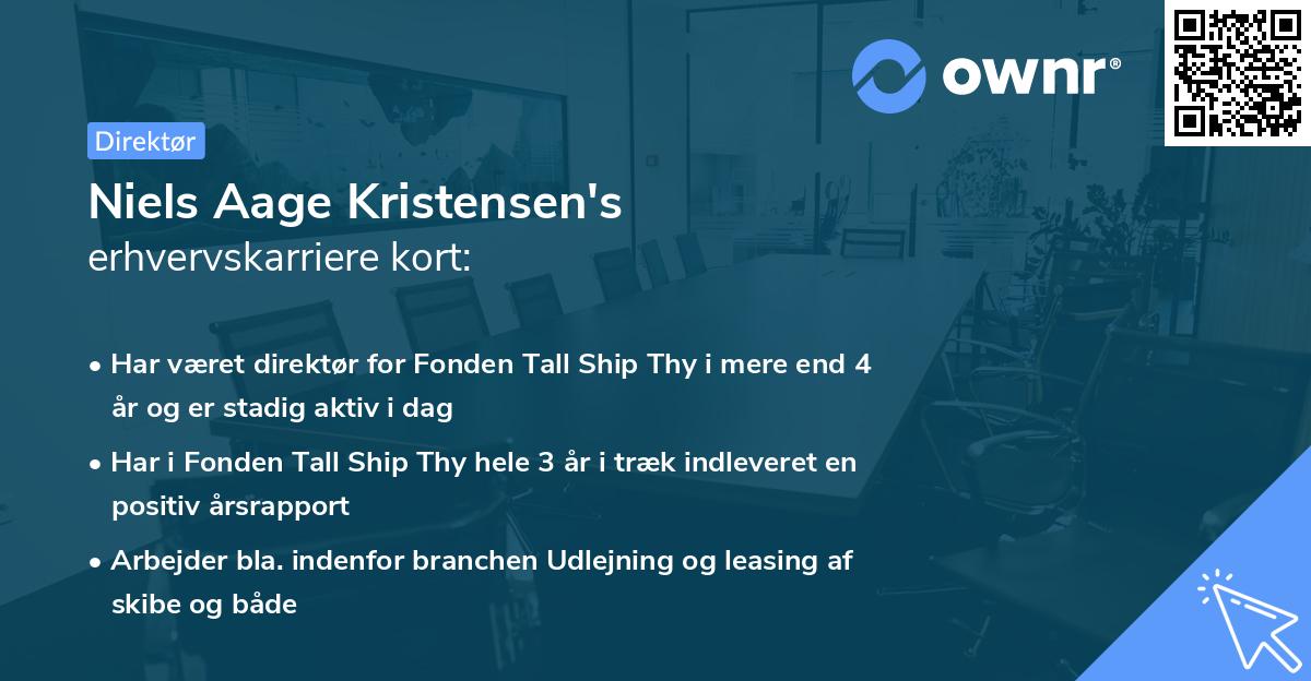 Niels Aage Kristensen's erhvervskarriere kort