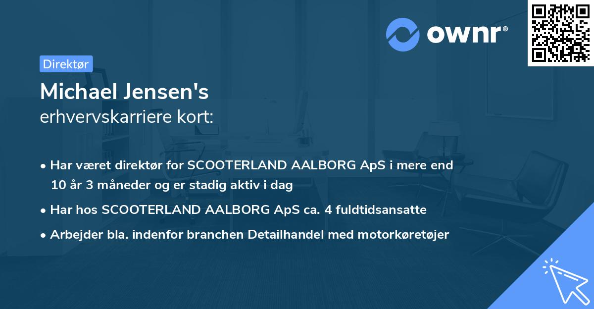 Michael Jensen's erhvervskarriere kort