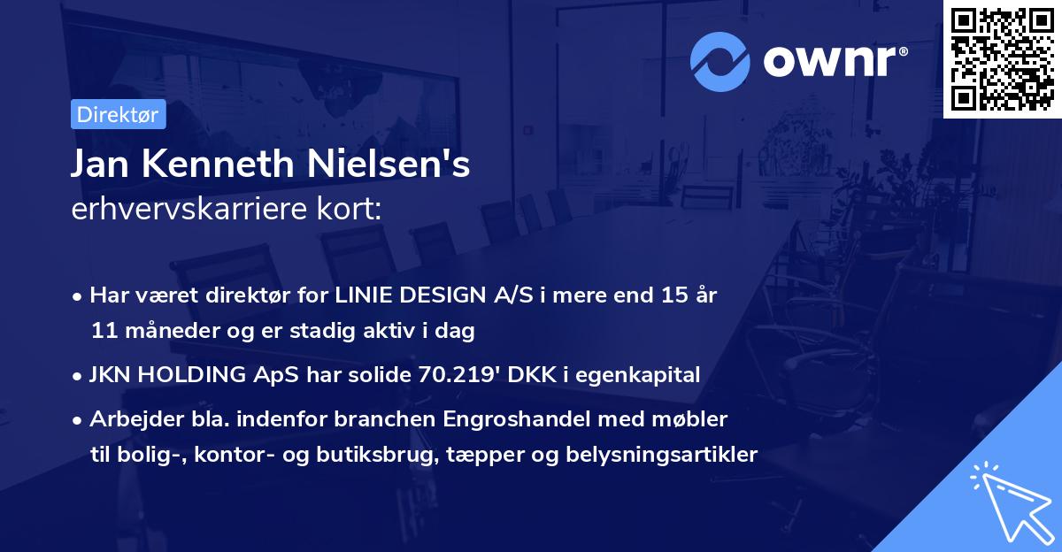 Jan Kenneth Nielsen's erhvervskarriere kort