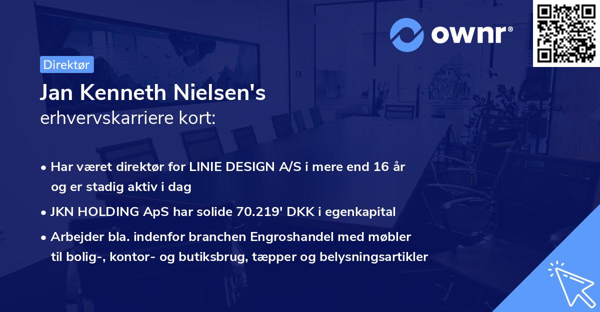 Jan Kenneth Nielsen's erhvervskarriere kort