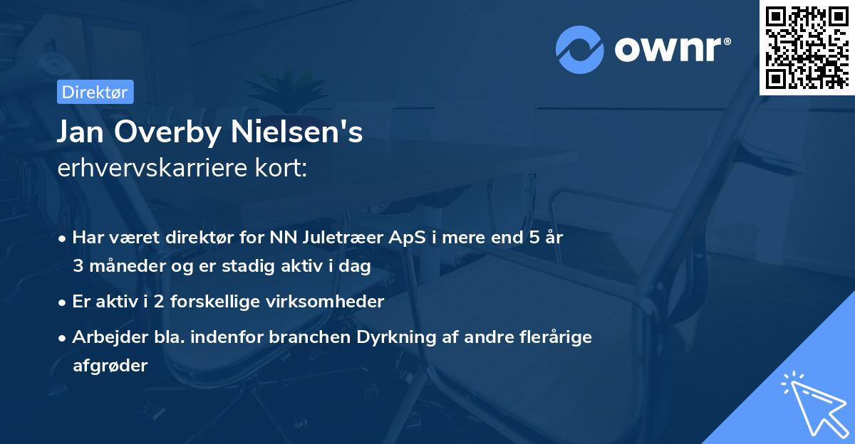 Jan Overby Nielsen's erhvervskarriere kort