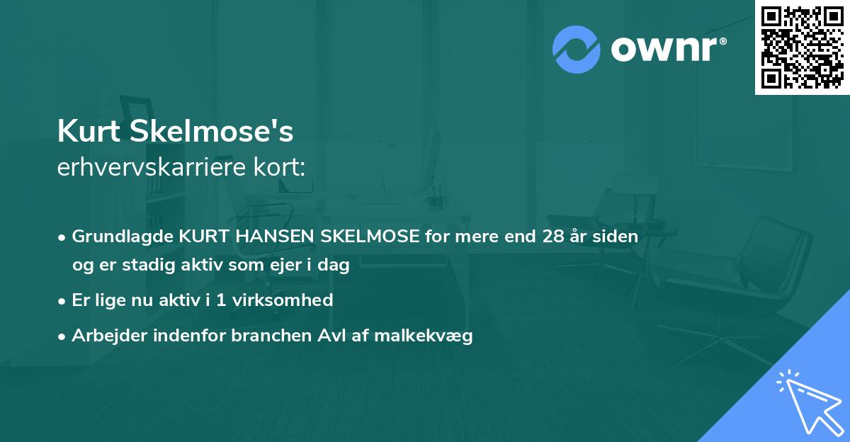 Kurt Skelmose's erhvervskarriere kort