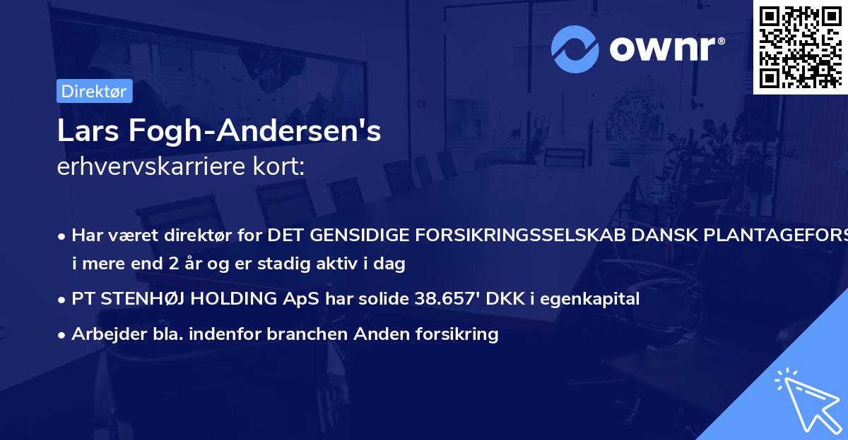 Lars Fogh-Andersen's erhvervskarriere kort