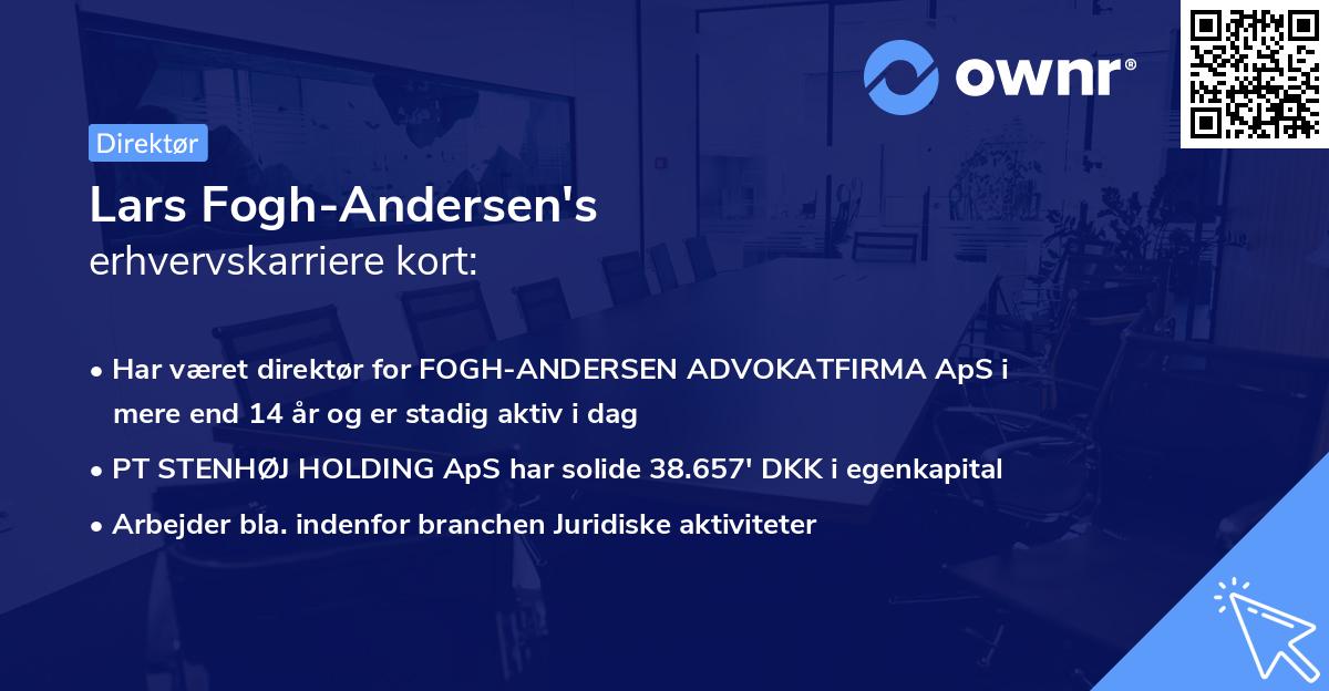 Lars Fogh-Andersen's erhvervskarriere kort