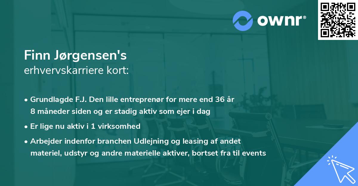 Finn Jørgensen's erhvervskarriere kort