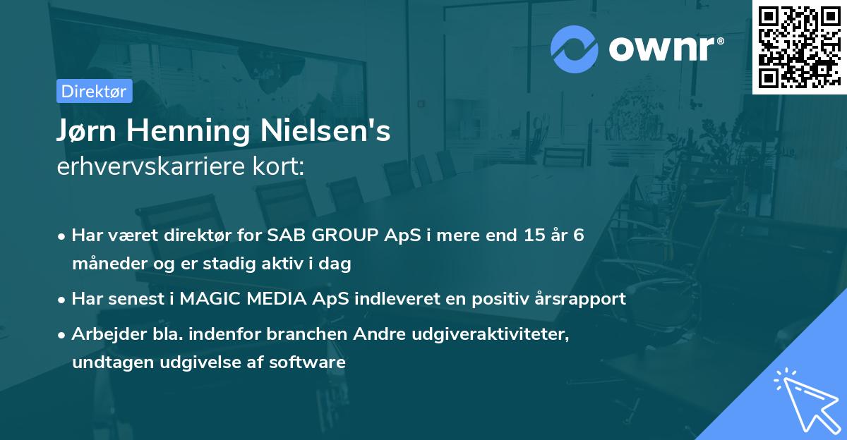 Jørn Henning Nielsen's erhvervskarriere kort