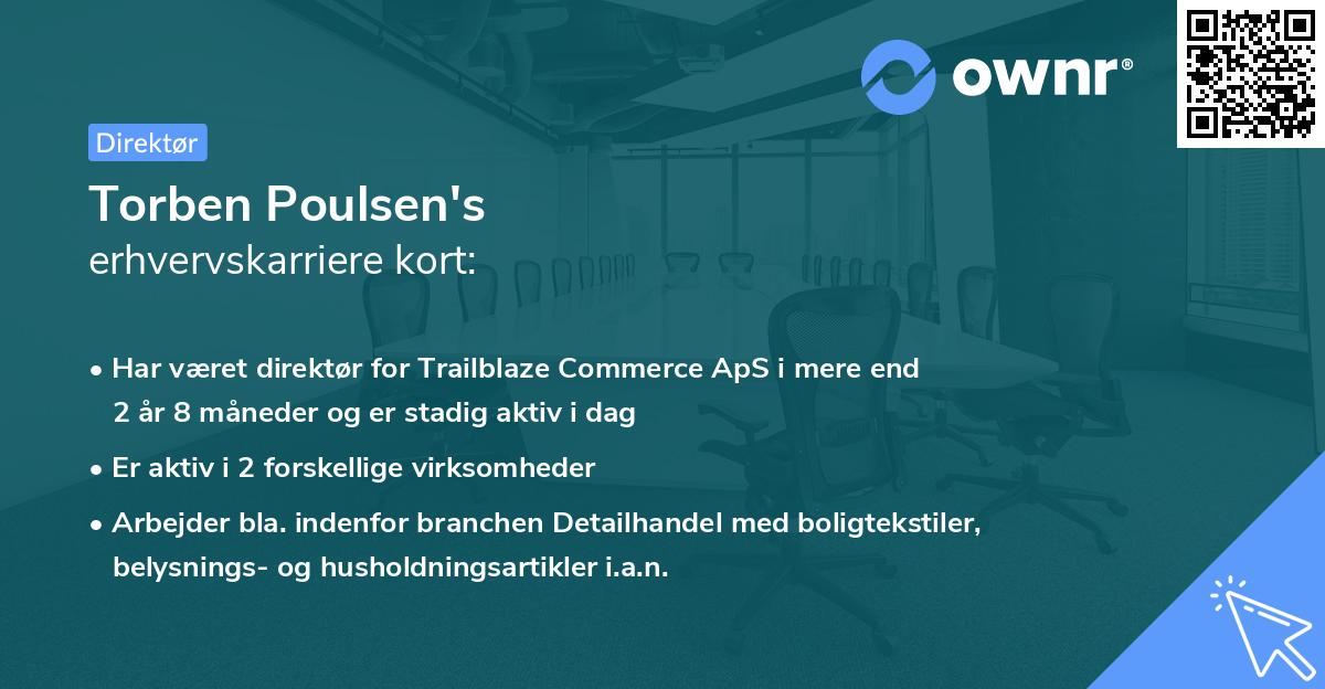 Torben Poulsen's erhvervskarriere kort