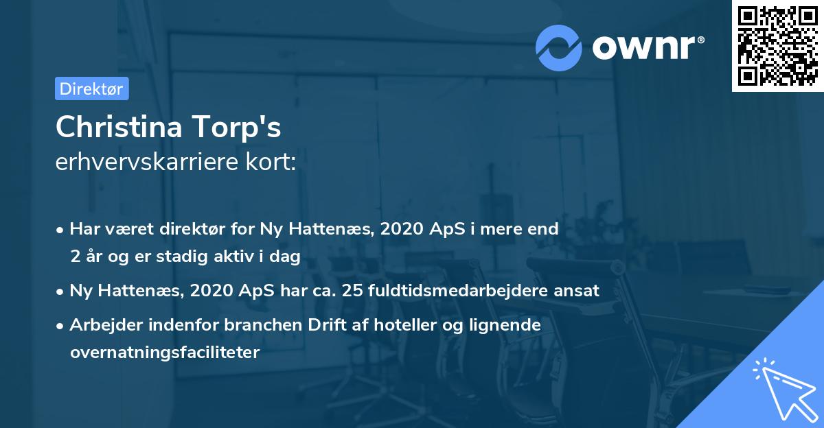 Christina Torp's erhvervskarriere kort