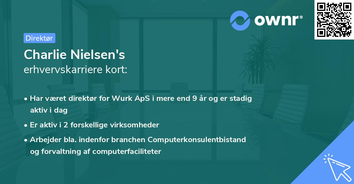Charlie Nielsen's erhvervskarriere kort