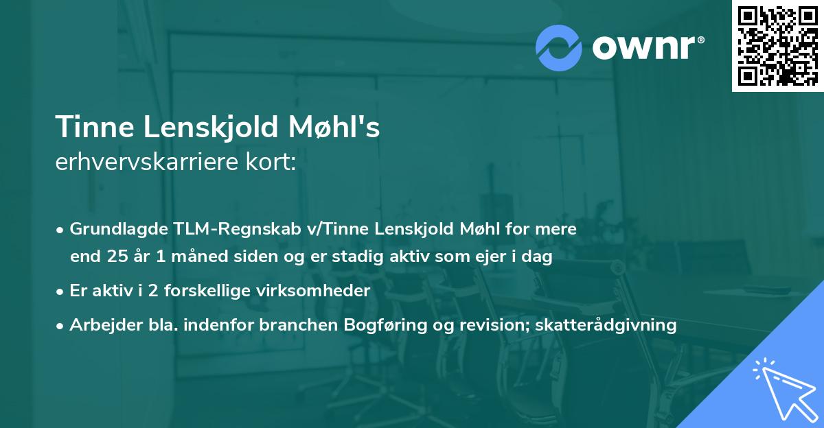 Tinne Lenskjold Møhl's erhvervskarriere kort