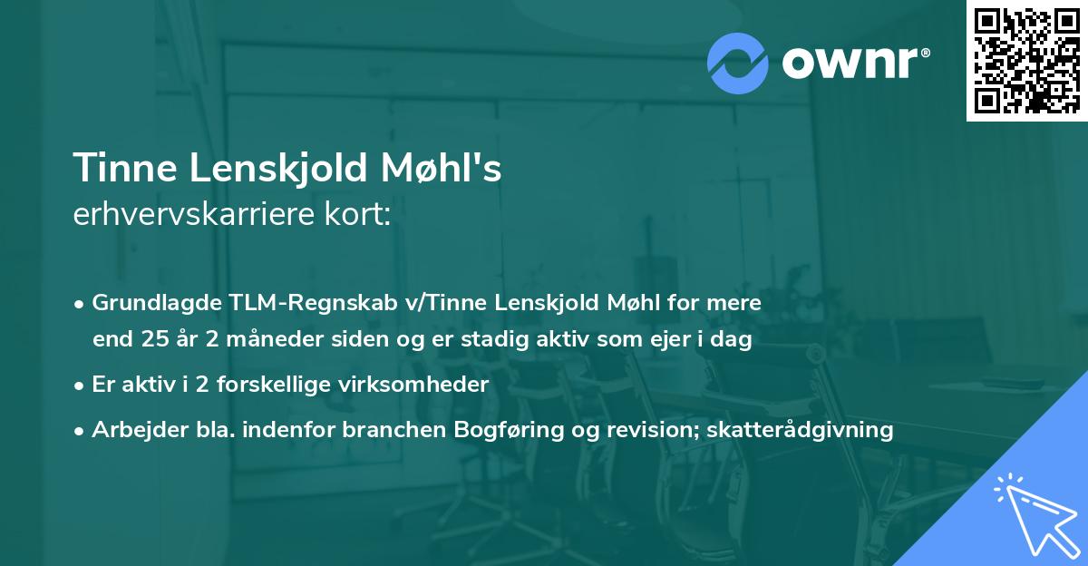 Tinne Lenskjold Møhl's erhvervskarriere kort