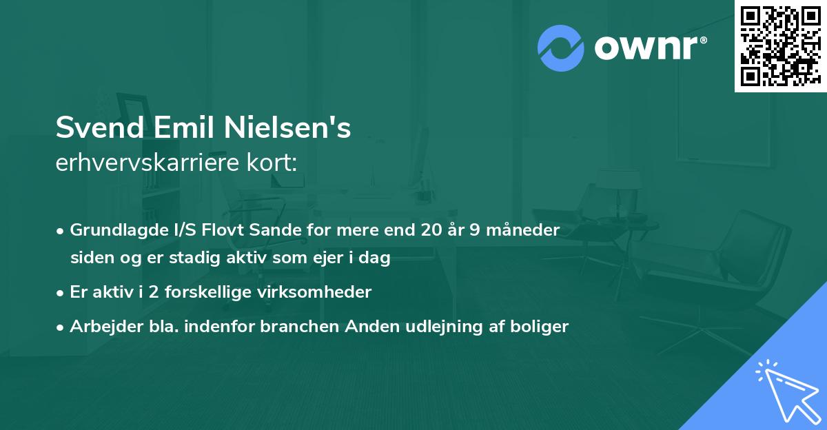 Svend Emil Nielsen's erhvervskarriere kort