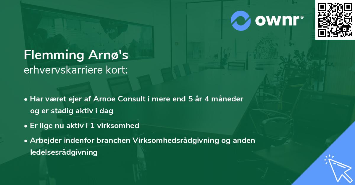 Flemming Arnø's erhvervskarriere kort