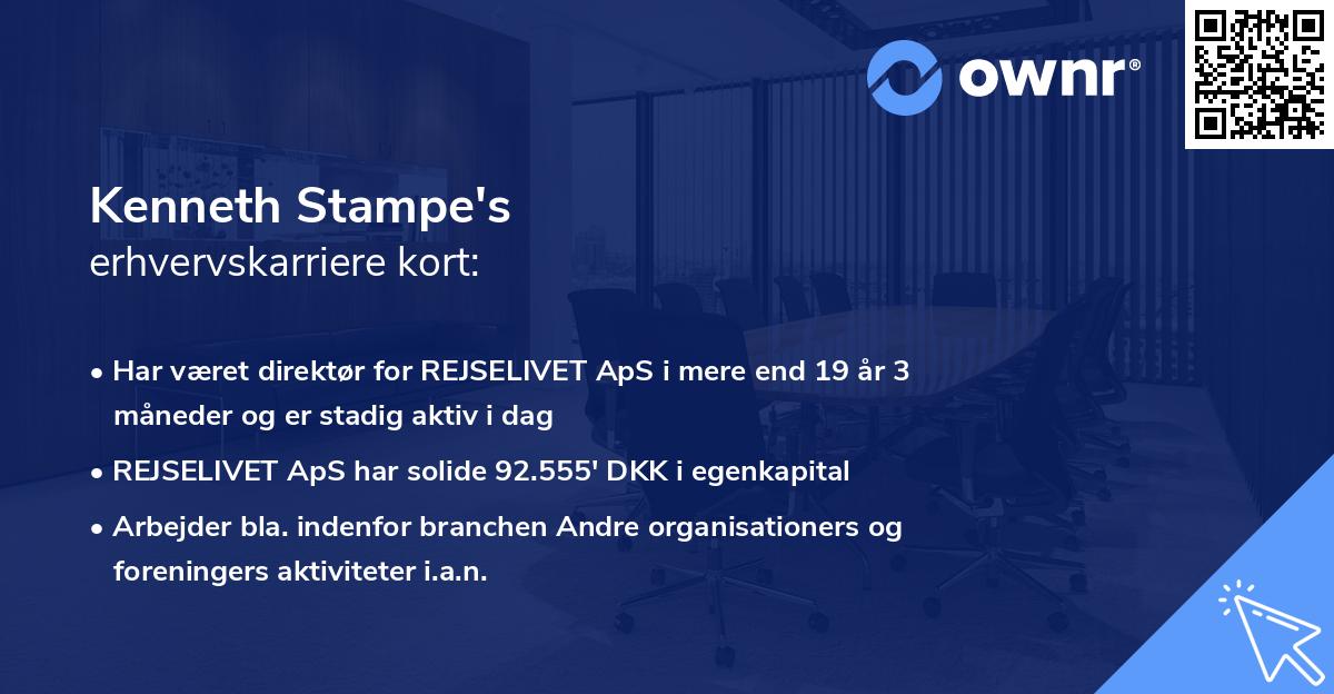 Kenneth Stampe's erhvervskarriere kort