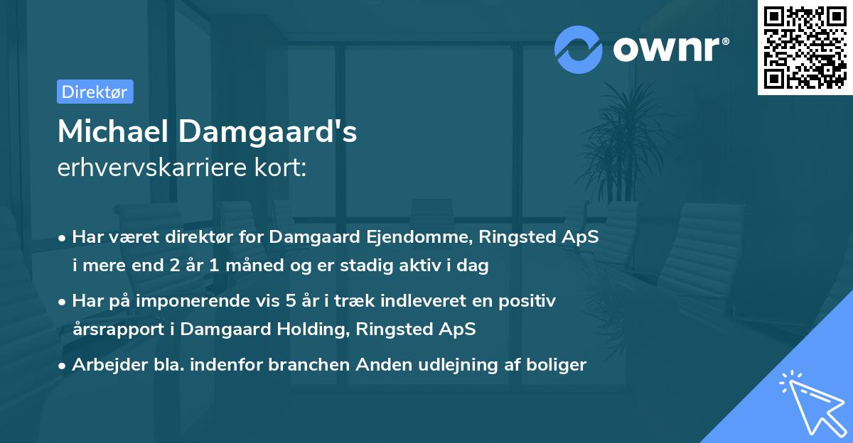 Michael Damgaard's erhvervskarriere kort